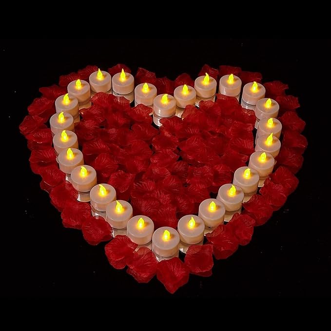 Hanzim Tea Light Candles with Remote Control,Flickering Flameless LED Candle,Long Lasting 400+Hours,Battery Operated with Timer for Home Decoration Seasonal &Festival Celebration WarmYellow (24pcs)