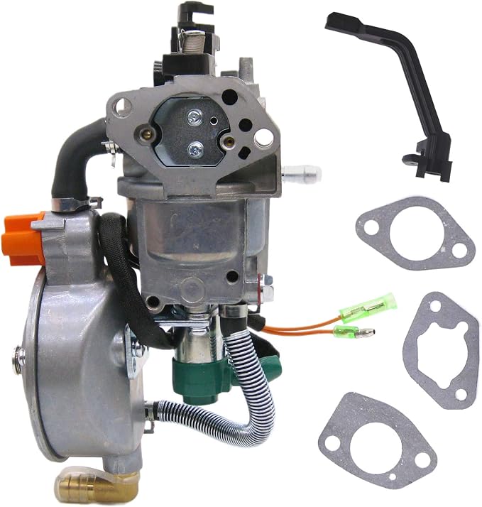 NIMTEK Dual Fuel Carburetor LPG Conversion Kit for Generator 4.5-5.5KW GX390 188F Carburetor