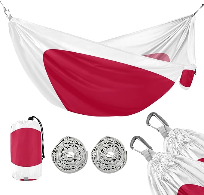 National Flag of Japan Hammocks with Portabl Carry Bag Backyard Hammock for Indoor Outdoor Patio