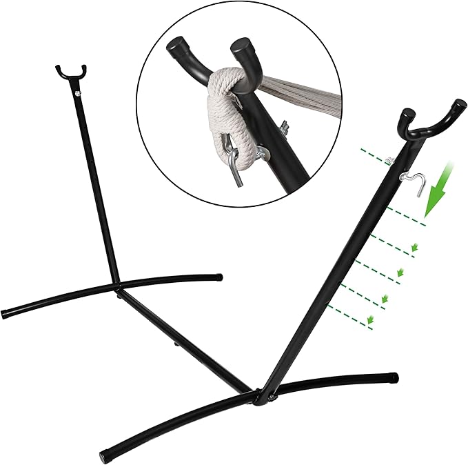 LEMY 9FT Hammock Stand with Carrying Case for Camping, Garden, Space Saving