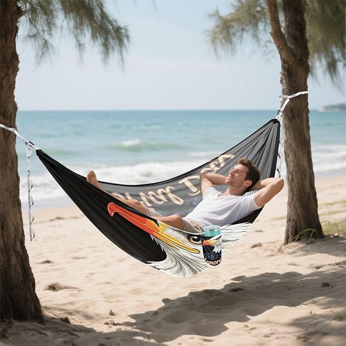 National Memorial Bird Bird 330lb Capacity Outdoor Hammocks with Portabl Carry Bag Rope Hammock for Outside Patio Backyard Poolside hamacas para adultos 2 Personas