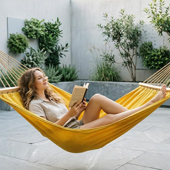 Hammock Spreader - Wooden Portable Support Bar Set, Detachable Hanging Bed Separator Rods, Outdoor Relaxation Accessories for Camping Backyard Patio Garden RV Balcony Tree Yard Park Summer