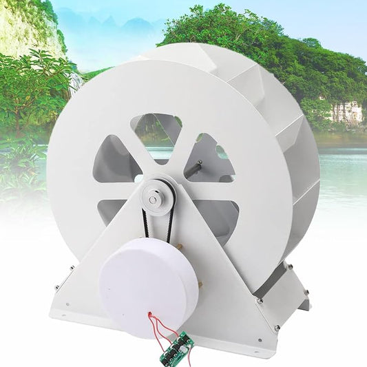 Water Turbine Generator, Water Wheel, Hydroelectric Generator, Low Speed Disc Type Power Generation, Outdoor Wind and Water Wheel,100W