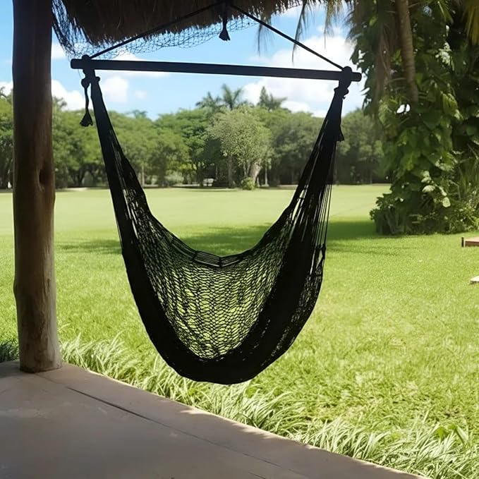 Sitting Hammock (Black, Cotton)