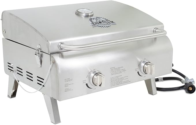 Pit Boss Grills 75275 Stainless Steel Two-Burner Portable Grill