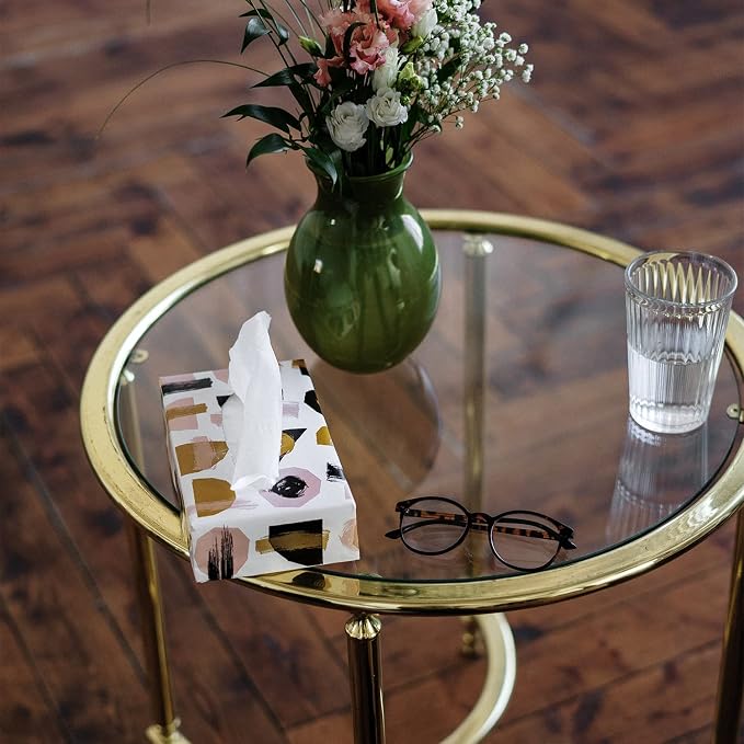 26 Inch Round Clear Tempered Glass Table Top with 1/4" Thick Polished Edges for Dining, Coffee Table, or Office Use by Fab Glass and Mirror