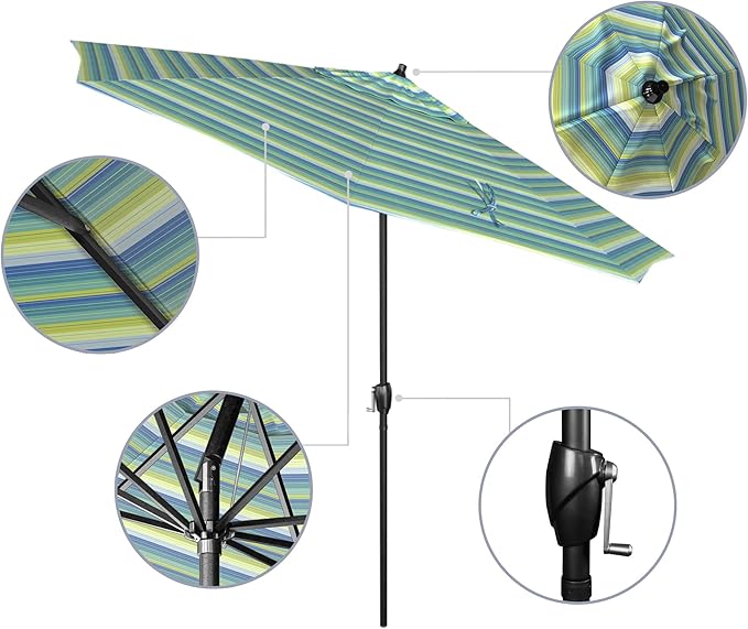 California Umbrella 9' Rd Aluminum Patio Umbrella