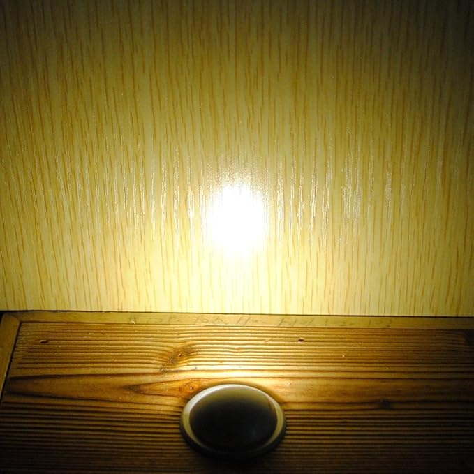 FVTLED LED Stair Lights Kit Low Voltage Waterproof IP65 Outdoor Half Moon 1-2/5" Stainless Steel Recessed Wood Deck Lighting Yard Garden Patio Step Landscape Pathway LED Light (1pcs, Warm White)