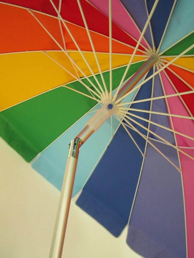 Beach Umbrella Rainbow Includes Carry Bag