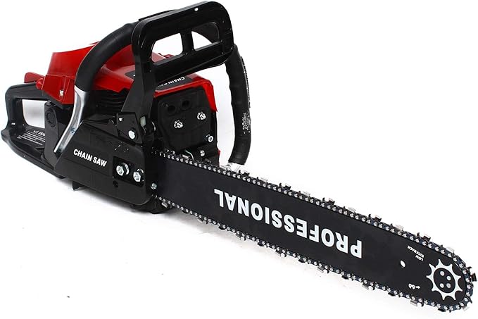 58CC Gas Powered Chainsaw, 2 Stroke Bar chain saws, Woodworking Saw Cutting Job Chain Saw with 20-Inch Bar And Tool Kit For Cutting Wood Outdoor Garden Farm Home