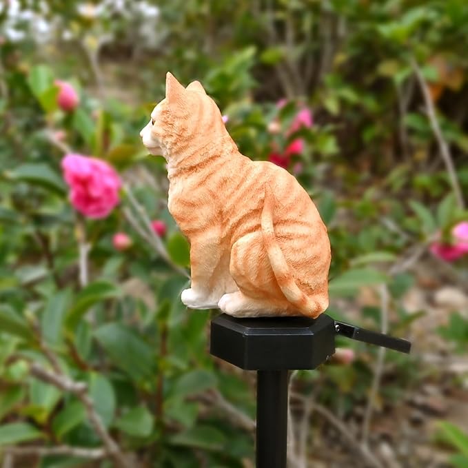 Solar Powered Garden Owl Decor Outdoor Yard Statues Outside Lawn Ornaments | Snowy Owl Figurine Patio Decorative Stake Waterproof LED Halloween Decorations Bird Lights for Landscaping Backyard Flowerbed