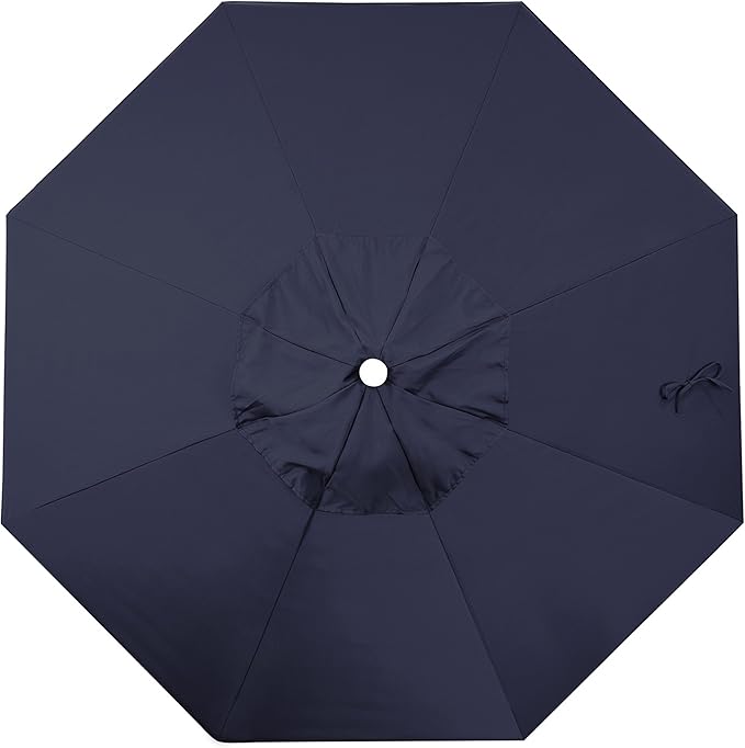 California Umbrella Replacement Canopy Cover in Navy Blue Olefin Umbrella, 7.5' Round