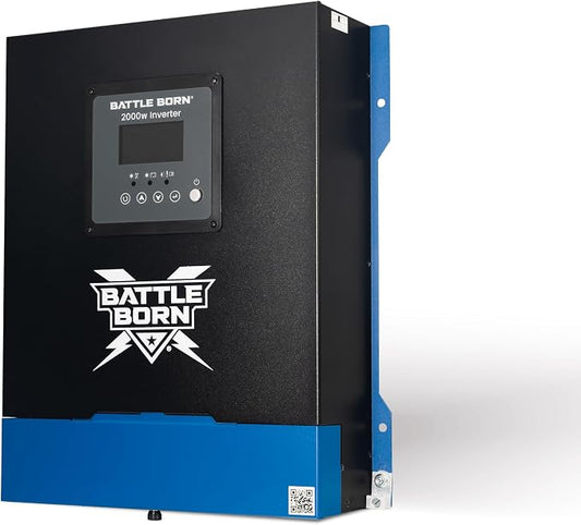Battle Born 2000W Inverter - Pure Sine Wave AC Power with High Surge Capability - Built for RV, Marine, Solar, & Off-Grid Power Systems