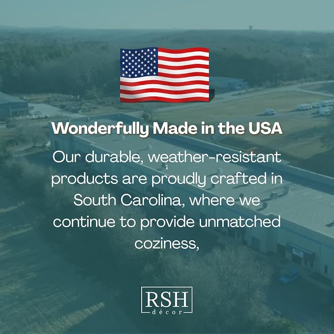 RSH DECOR: Lumbar Jumbo Throw Pillows Set of 2 | 26” x 16" | All-Weather Spun Fabric | Water and Fade-Resistant | Outdoor Support Pillows for Patio Furniture | Fenbrook Teal