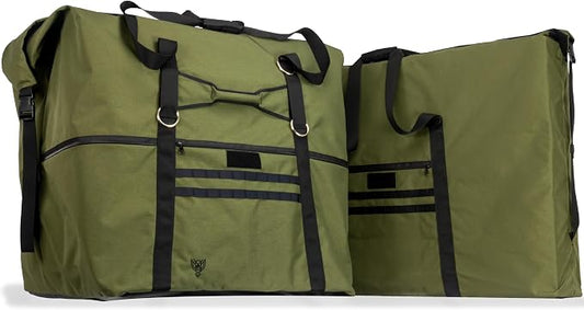 Xtreme Sight Line ~ G CUBƎ 450 + G SØLAR 180 Faraday Bag for Large Generators and Solar Panels ~ Protects Against EMP/CME/EMF/RF ~ Diamond Form Farday Lined Interior ~ OD Green