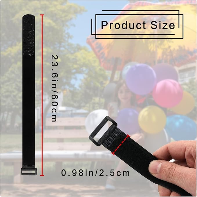 6 Pack Reusable Patio Umbrella Tie Strap,Nylon Self Adhesive Strap Adjustable Securing Straps for Parasol Multipurpose Patio Umbrella Accessories