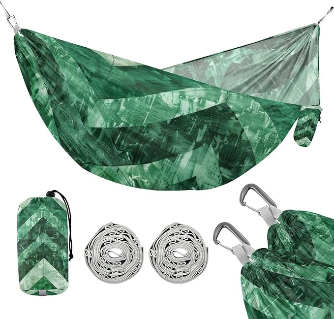 Green 330lb Capacity Outdoor Hammocks with Hanging Ropree Hammock for Patio Backyard Lounge Base Base de hamaca para adultos