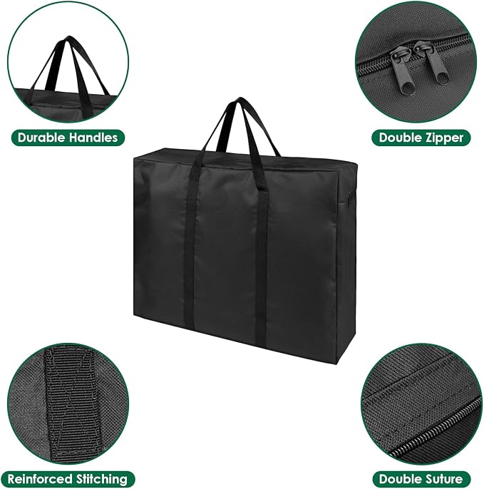 Folding Table Storage Bag, Portable Carry Bag for 6FT Folding Picnic/Camp Tables, Waterproof Folding Tailgate Table Bags - 36" D x 5" W x 30" H