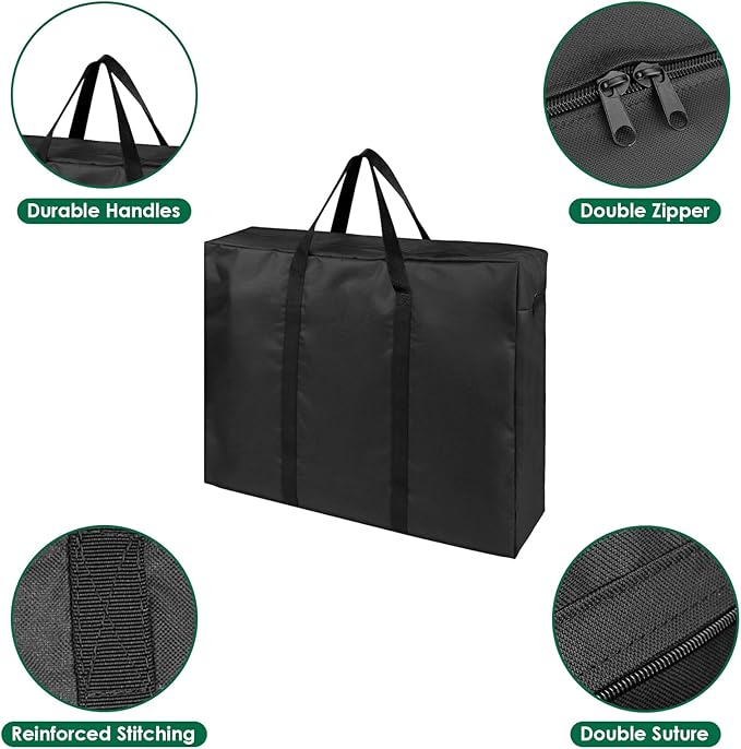 Folding Table Storage Bag, Portable Carry Table Bag for 4FT Folding Picnic/Camp Tables, Waterproof Folding Table Cover with Handles(bag only)- 26" D x 5" W x 24" H