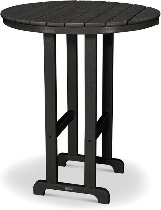 Ivy Terrace Classics Round 36" Bar Table Black