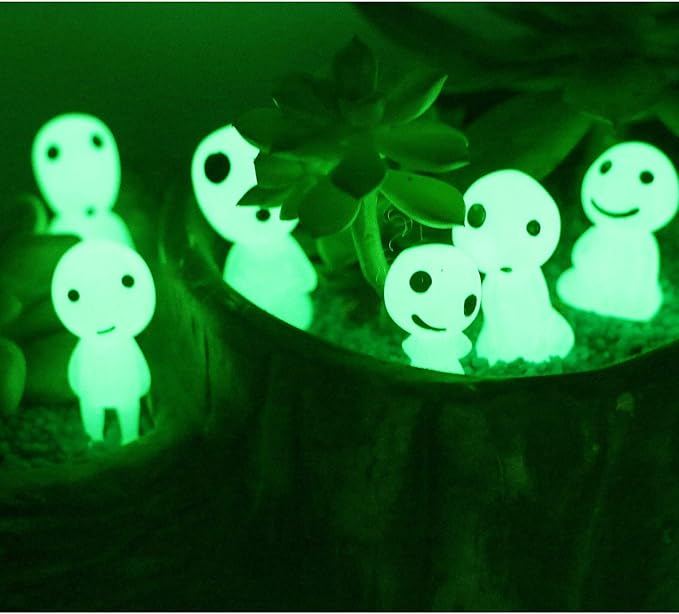 Fairy Garden Accessories Tree Elves Glow in Dark Garden Alien Decor Miniatures Luminous Ghost kit for Micro Landscape Garden Decoration Patio Lawn Yard Kit (Elves Chicks Set (26 Piece))
