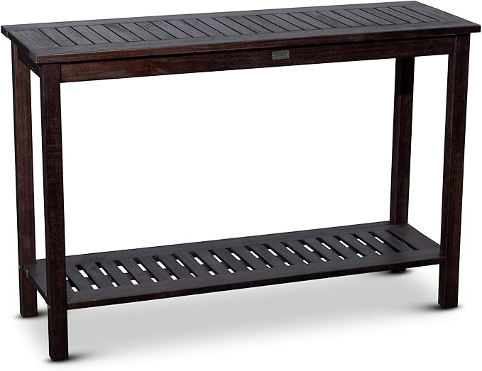 DTY Outdoor Living Longs Peak Eucalyptus Console Table, Espresso