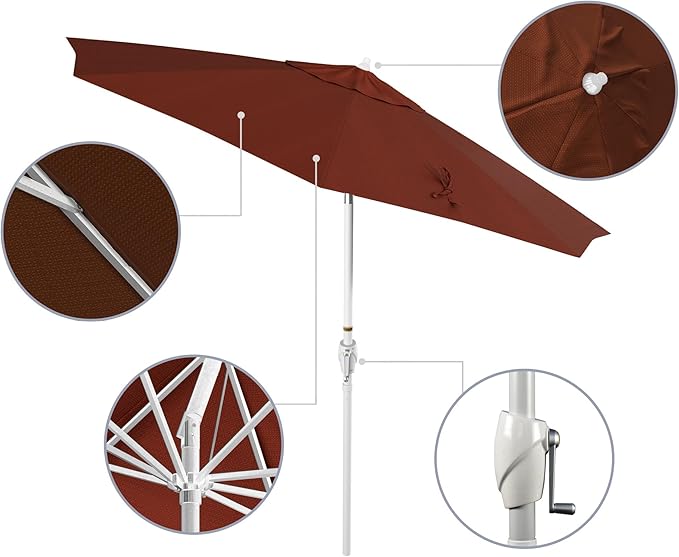 California Umbrella 9' Rd Aluminum Patio Umbrella