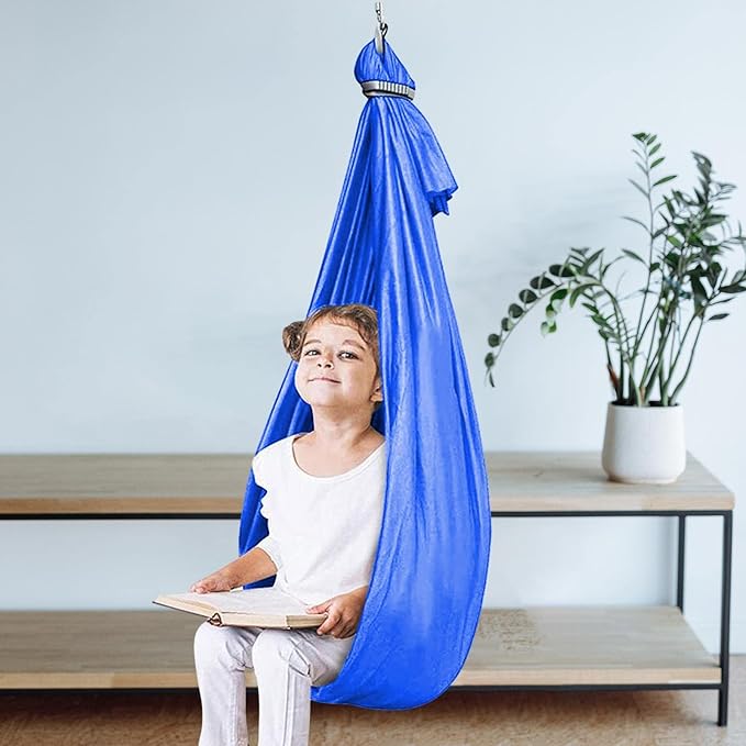Shakven Extra Sturdy Sensory Swing for Kids | Super Cuddle Indoor Swing,Ther apy Swing Hammock for Child & Adult with Au tism, ADHD, Aspergers, Sensory Integration