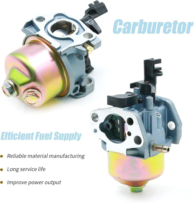 Carburetor Tune Up Kit, Replacement for DuroMax XP3500 XP4400 XP4400E XP4400E-CA MX4500 MX4500E 196cc 200cc 6.5HP 7HP Generator