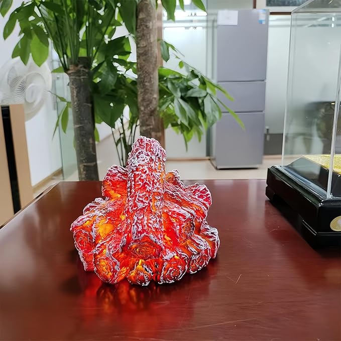 Simulated LED Fireplace Lantern Battery Powered Flameless Light with Simulation Flame Table Decorative Lamp Mini Fireplace Ornament for Cozy Home Decor Free Standing Electric Log Burner