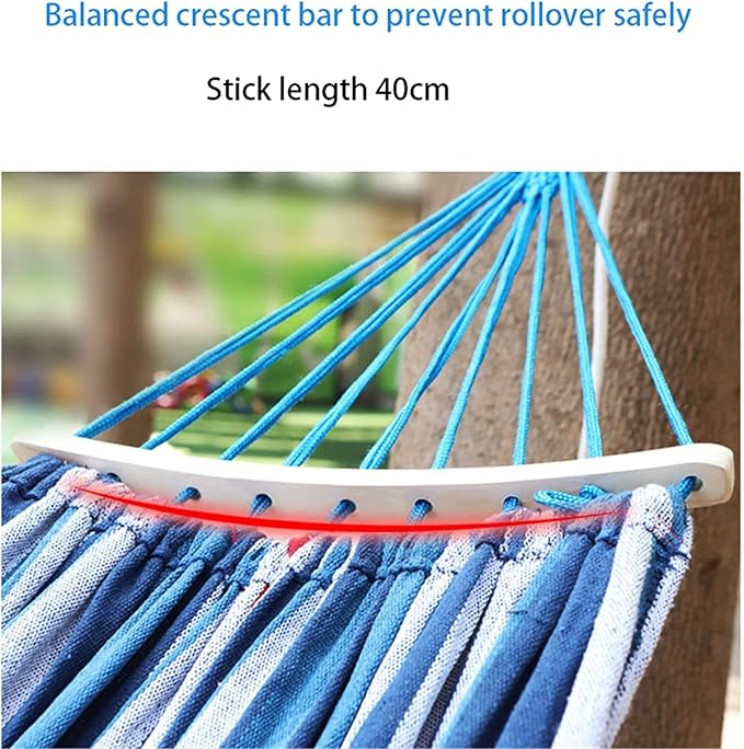Camping Hammock Bed Outdoor Camping Travel Hammock Thick Canvas Hammock Adult Anti-Rollover Swing for Indoor Outdoor Gardens Hammock Swing (Color : D, Size : 190 * 100cm)
