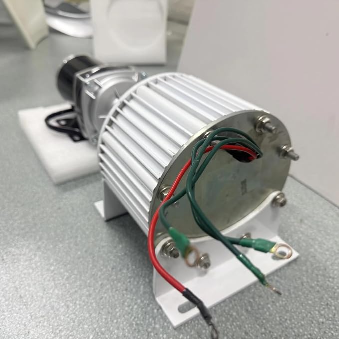 10KW Low-Speed 3-Phase Permanent Magnet Generator (12V-380V) with DC Drive Motor (DC-60V+AC-110V)