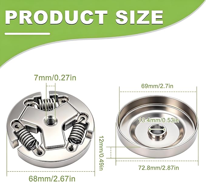 3/8"-6T CS-400 Sprocket Clutch Drum Kit with P021001980 Oil Pump for Echo CS-370 CS-370F CS-400 CS-400F Chain Saw Parts, CS-370 CS-400 Chainsaw Sprocket & CS-400 Auto Oiler Assembly for A556000401
