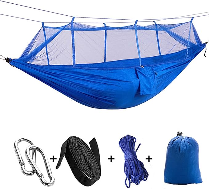 Hammocks for Trees, Travel Hammock, Portable Hammock, Parachute Nylon Hammock, for Outdoor, Indoor, Backpacking, Travel, Hiking, Beach, Backyard, Patio