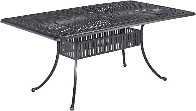 Homestyles 6660-37 Outdoor Dining Table, 72", Grey