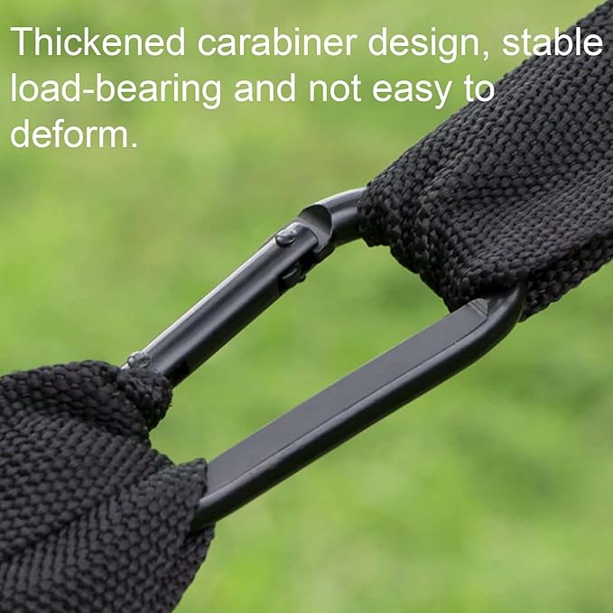 Polyester Hammock Mesh Breathable Outdoor Travel Lightweight Portable Tree Hanging Multi-Purpose Hammock(Black)