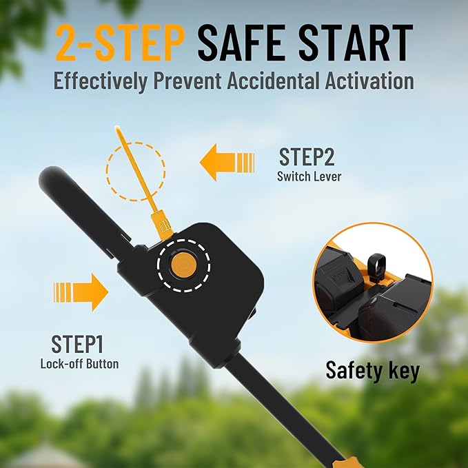 20V Cordless Lawn Mower, 13" Electric Push Mower with 2 x 4.0Ah Batteries & Charger, 5-Position Height Adjustment, Lightweight Battery Powered Lawn Mower with Grass Collection Bag for Yard