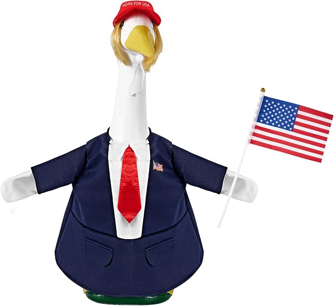 1 Set Patriotic Porch Goose Outfit for 23 Inch Goose Statues | 4th of July Goose Clothes for the 250th Anniversary, Independence Day Yard, Garden and Patio Displays