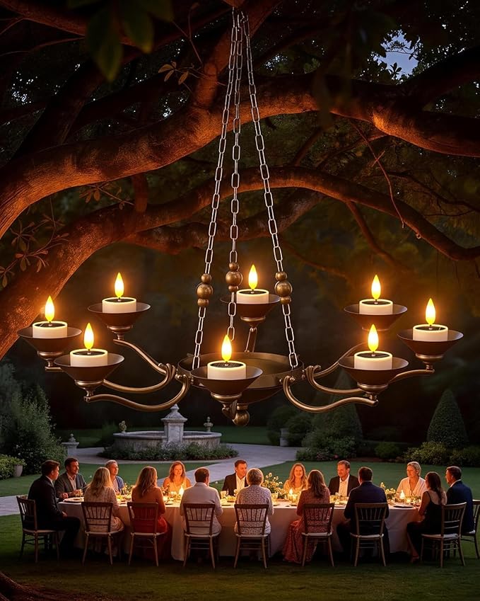 SoulBay Solar Tea Lights Outdoor Waterproof, 12 pcs 1.5" D x 2.1" Reusable Dusk to Dawn Flickering Small LED Tealight Candles, Flameless Votive Candle for Lanterns Patio Garden Camping Décor
