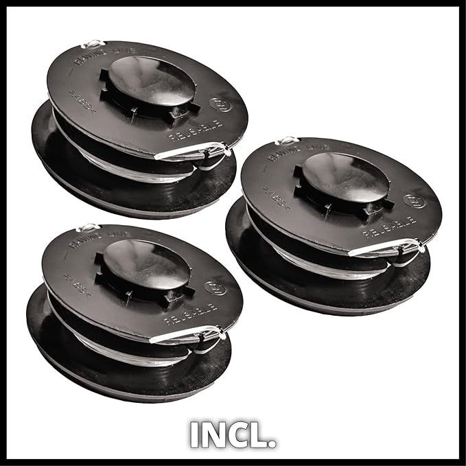 Einhell GC-ET 4530 Set Grass Trimmer with 30 cm Cutting Width and Spools, Red, Set of 3 Piece