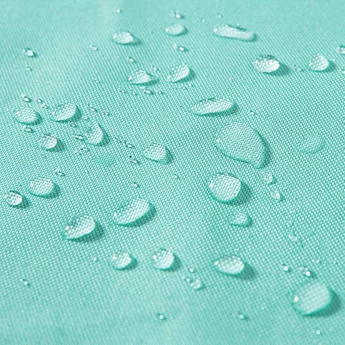 MIULEE Pack of 2 Decorative Outdoor Waterproof Pillow Covers Square Garden Cushion Sham Throw Pillowcase Summer Shell for Patio Tent Couch 18x18 Inch Light Green