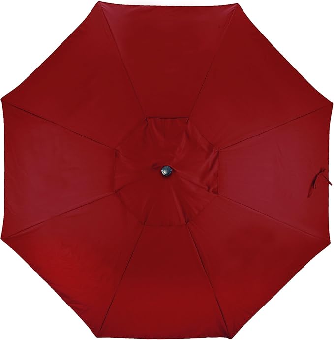 California Umbrella Replacement Canopy Cover in Sunbrella Jockey Red Umbrella, 9' Round