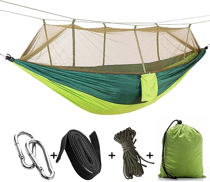 Hammocks for Trees, Travel Hammock, Portable Hammock, Parachute Nylon Hammock, for Outdoor, Indoor, Backpacking, Travel, Hiking, Beach, Backyard, Patio
