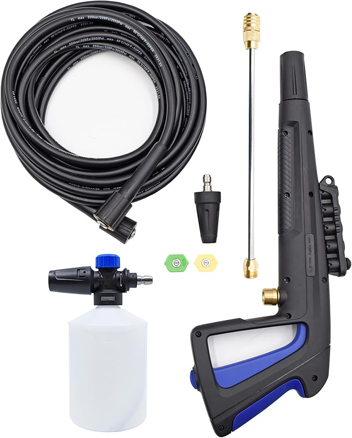 AR Blue Clean Maxx BMXP32700P Electric Pressure Washer-2700 PSI, 1.3 GPM, 15 Amps Quick Connect Accessories, Two Wheel Trolley, On Board Storage, Portable Pressure Washer, High Pressure, Car Washer