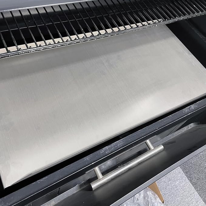 BAC012 Heat Baffle and 6-Pack Grease Drip Tray Liners Kit for Traeger Pro 22 Series, Pro 575 Pellet Grills, Drip Pan Replacement for Traeger Drip Tray Liners BAC012 BCA070 BBQ07C BBQ07E, BAC507
