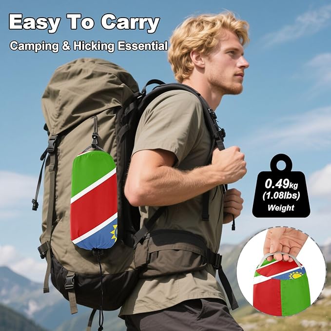 National Flag of Namibia Hammocks with Portabl Carry Bag Backyard Hammock for Indoor Outdoor Patio
