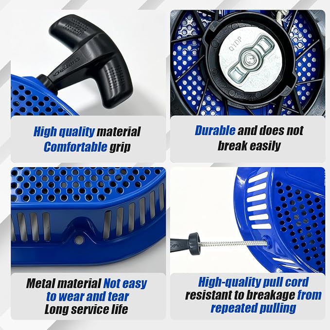 Pull Start Compatible with DuroMax 210cc 208cc 212cc 224cc Homelite Recoil Starter for Pressure Washer Generator 7hp Engine Replacement Parts XP5500HX XP5500EH,XP5500E, XP5500X
