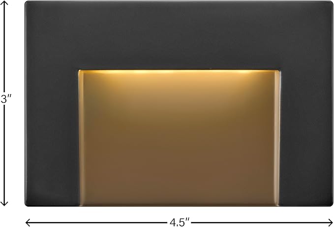 Hinkley Taper Deck Sconce Horizontal, Low Voltage Satin Black