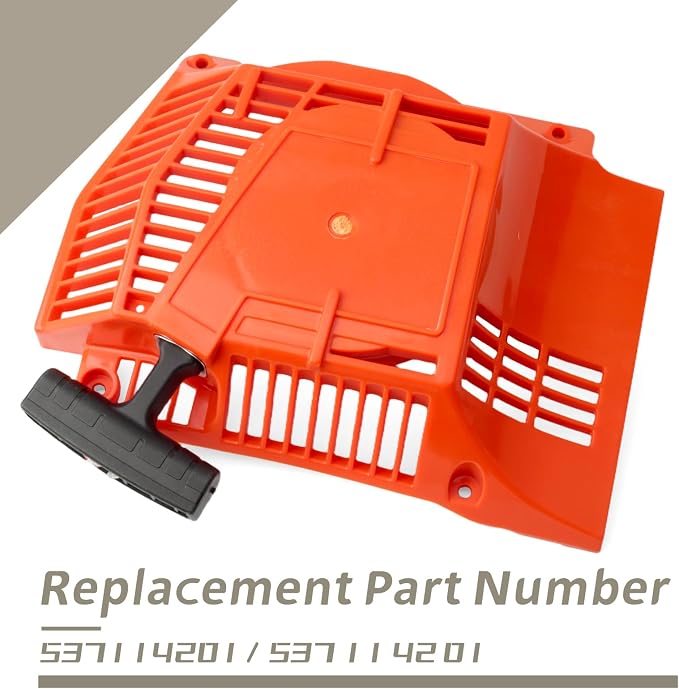 537114201 Recoil Starter Assembly Compatible with Husqvarna 394 395 394XP 395XP Chainsaws Hand-Pull Rewind Starter Chain Saw Pull Start Device
