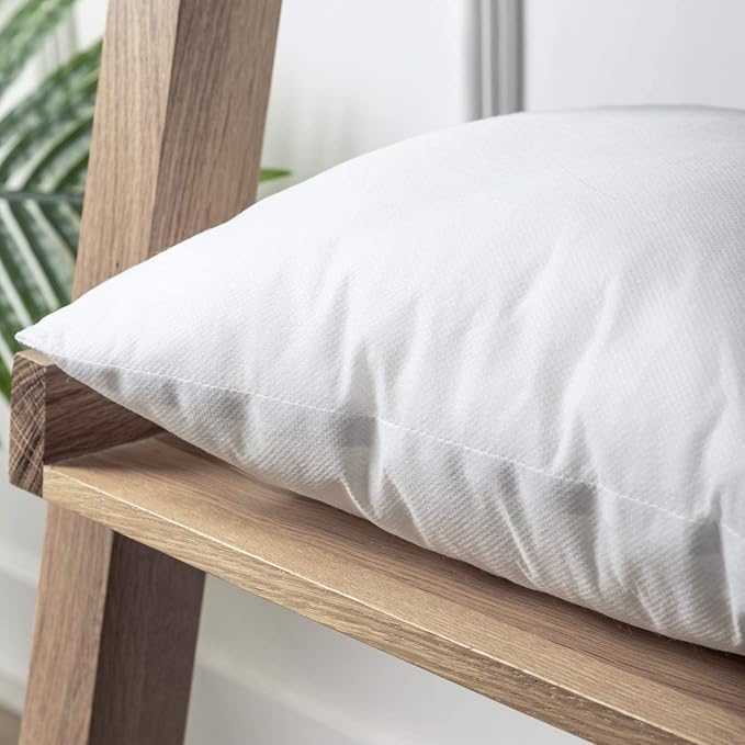 Phantoscope Bundles, Set of 2 Outside Waterproof Decorative Patio Pillow Covers, Light Coffee, 20 x 20 inches & Set of 2 Outdoor Waterproof Pillow Inserts 20 x 20 inches